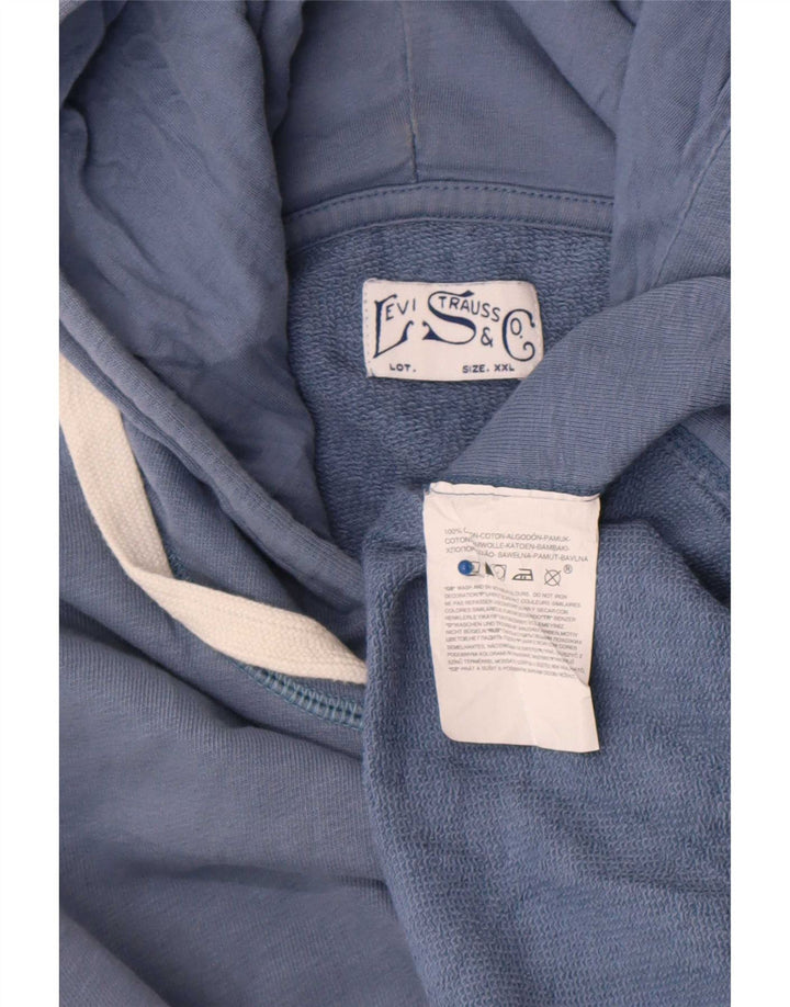 Мужской джемпер с капюшоном Levi's 2XL, темно-синий, хлопок