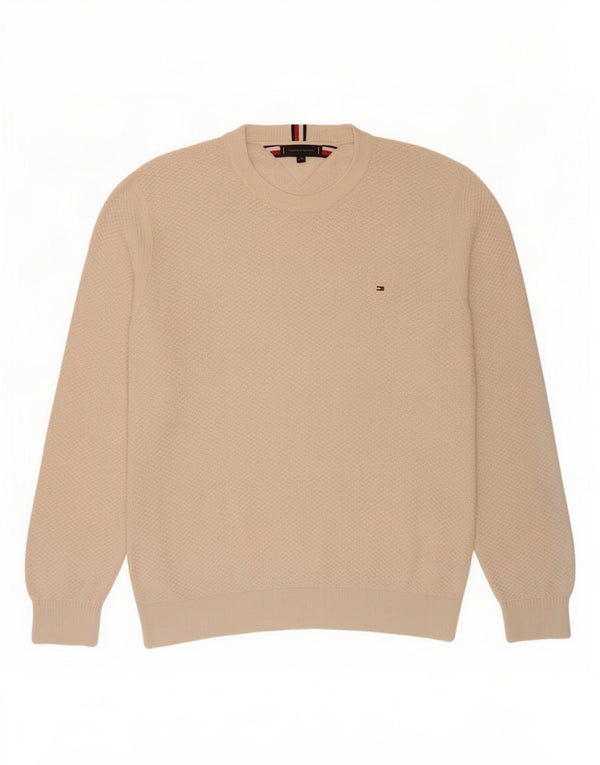 Мужской джемпер с круглым вырезом Tommy Hilfiger 2XL, белый хлопок