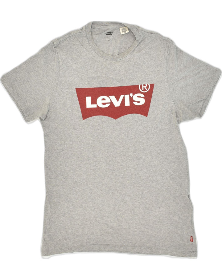 LEVI'S Mens Graphic T-Shirt Top XS Grey Cotton | Vintage Levi's | Thrift | Second-Hand Levi's | Used Clothing | Messina Hembry 