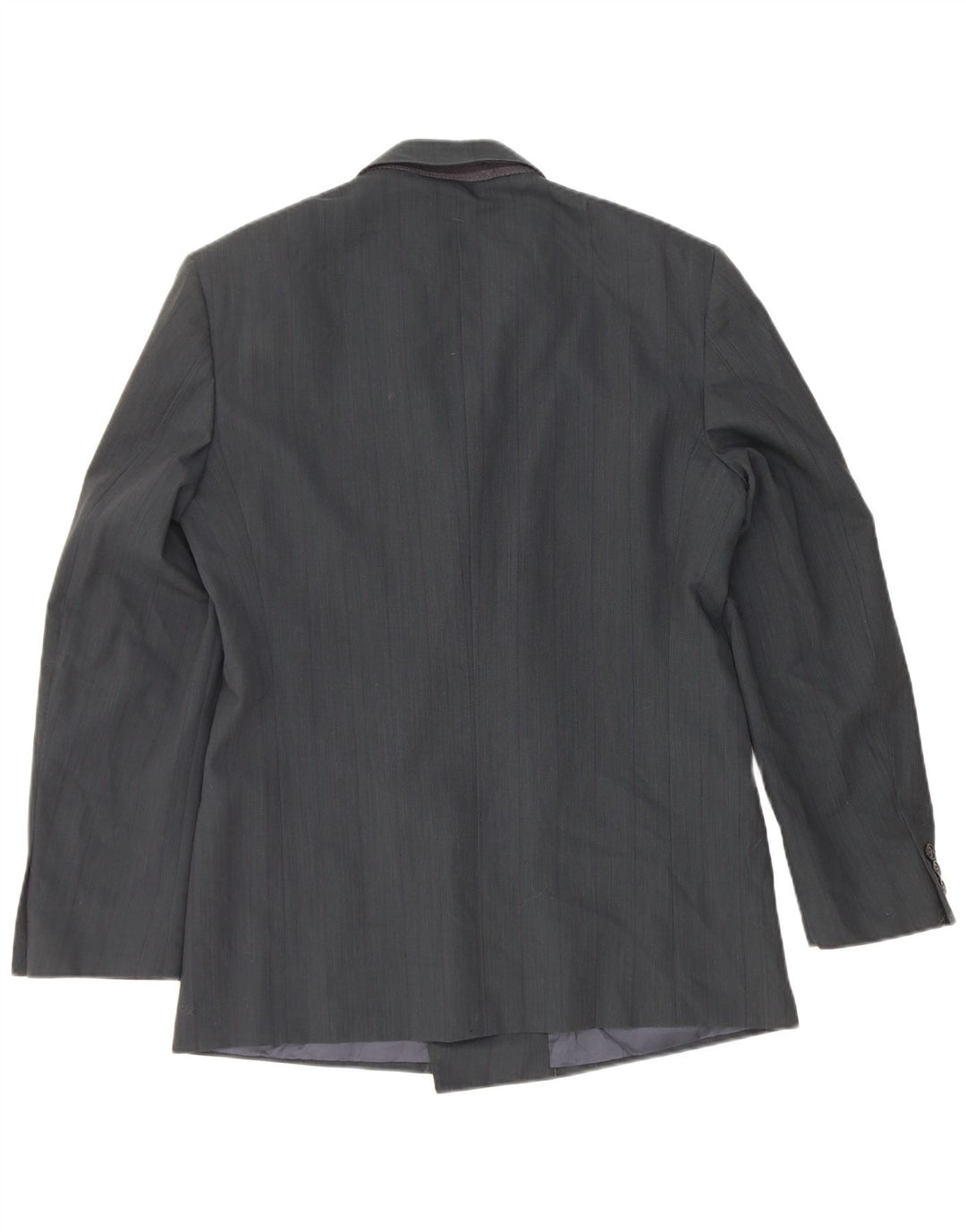 Мужской двубортный пиджак Mario Zegna IT 48 Medium Navy Blue Wool
