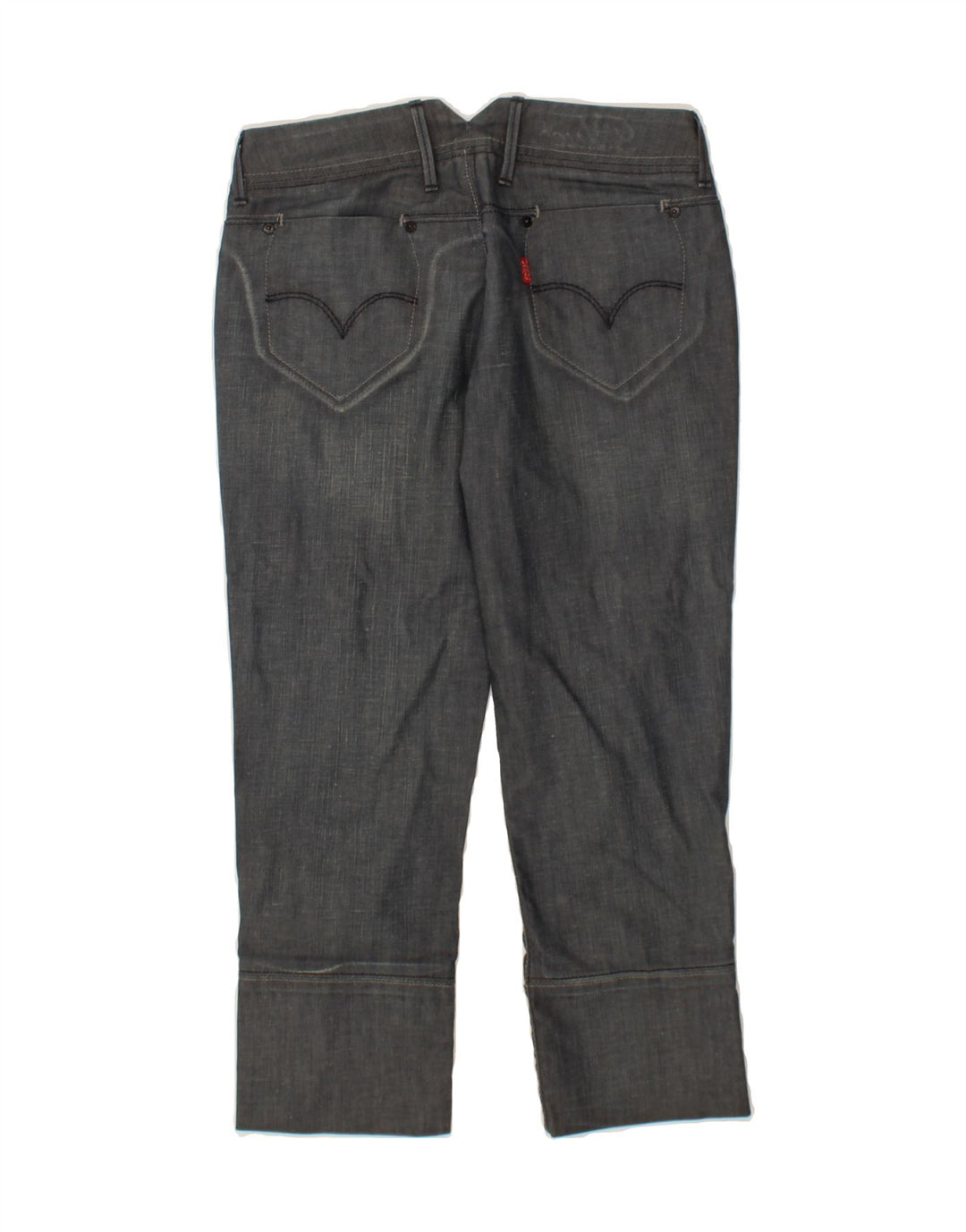 LEVI'S Womens Straight Capri Trousers W29 L22 Grey Vintage Levi's and Second-Hand Levi's from Messina Hembry 