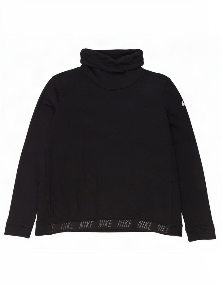 Мужской свитшот с графическим рисунком Nike Dri Fit XL, черный полиэстер