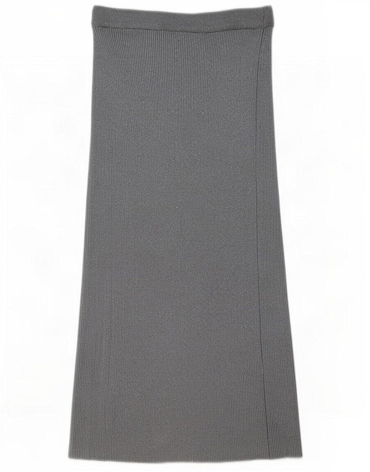 Женская длинная юбка Zara Medium W28 L34 Серая вискоза
