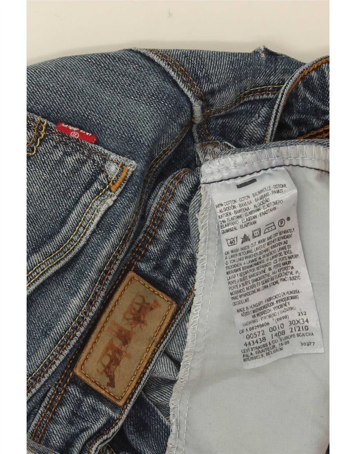 Женские джинсы Levi's 572 Bootcut W30 L29 синие, хлопок