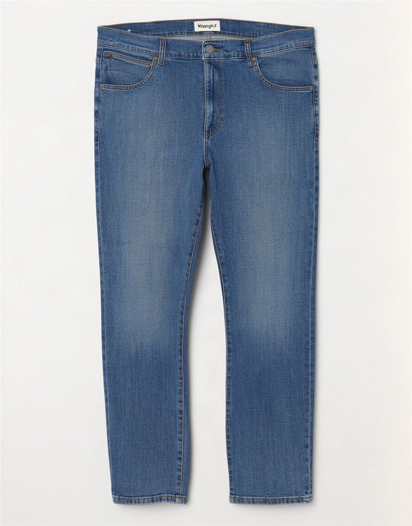 Мужские джинсы Wrangler Larston Slim W36 L32, синий хлопок