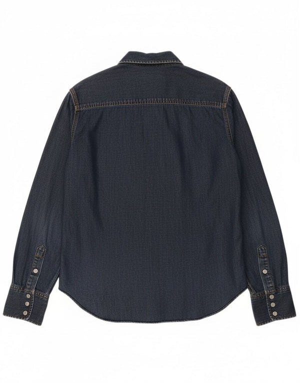 Женская джинсовая рубашка Calvin Klein Jeans UK 18 XL, темно-синяя, хлопок