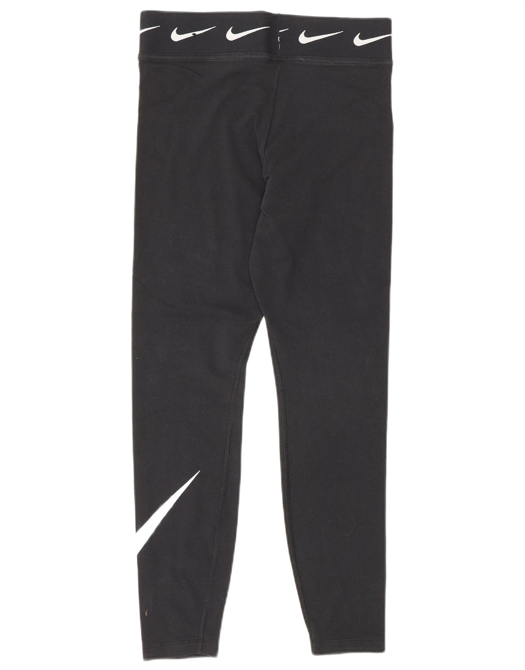 Женские леггинсы с рисунком Nike UK 12, хлопковые, средние, черные