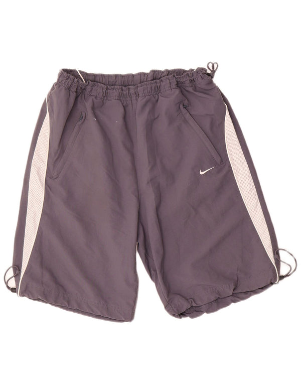 Мужские спортивные шорты Nike XL серые с цветными блоками