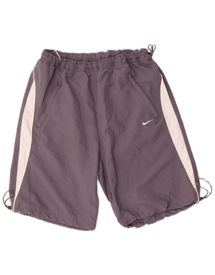 Мужские спортивные шорты Nike XL серые с цветными блоками