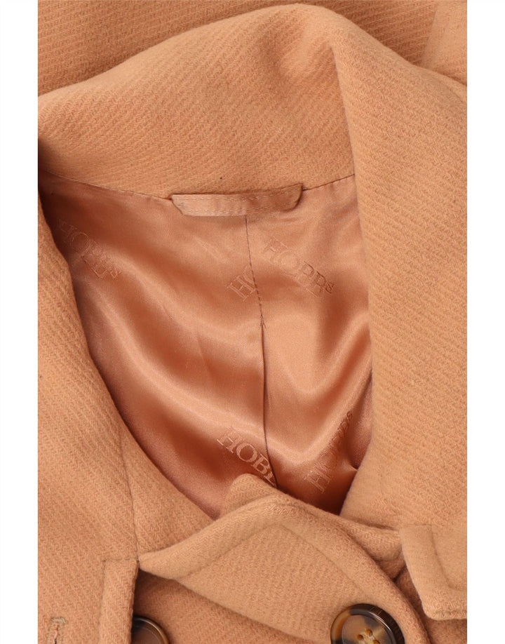 Женское полупальто HOBBS UK 8, маленькое, бежевое, шерсть