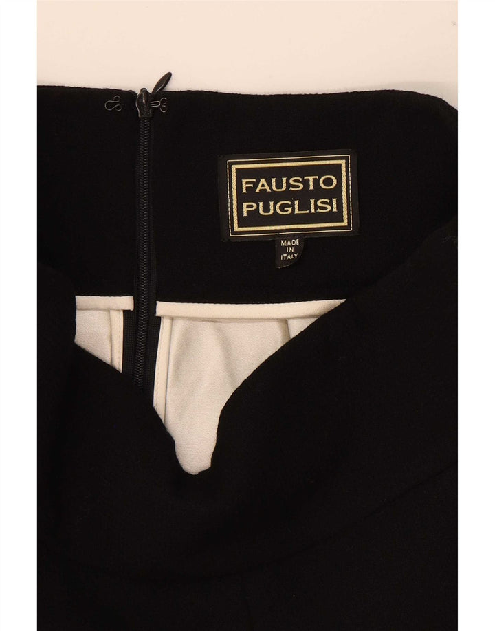 Fausto Puglisi Женская мини-юбка плиссе W29 средний черный