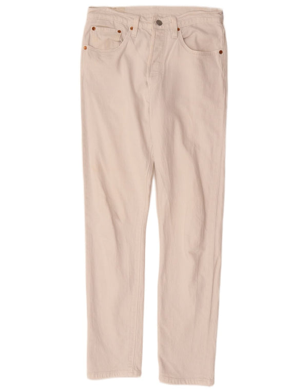 Прямые джинсы Levi's Boys 501 13-14 лет W26 L30, белый хлопок