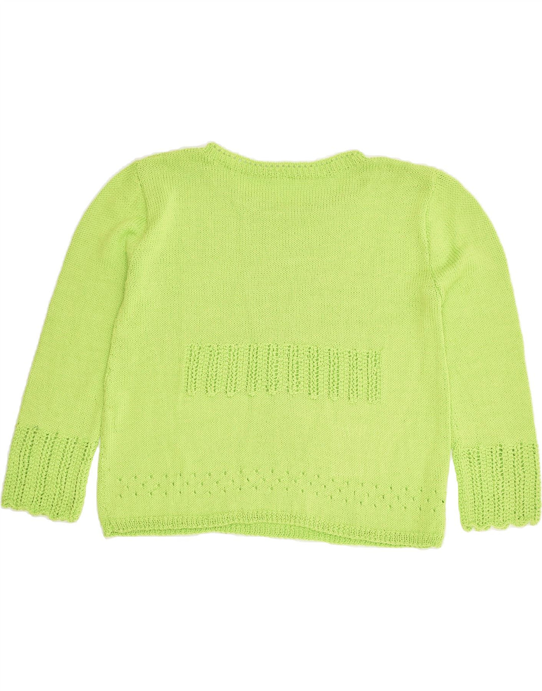 VINTAGE Womens Crew Neck Jumper Sweater UK 14 Large Green | Vintage Vintage | Thrift | Second-Hand Vintage | Used Clothing | Messina Hembry 