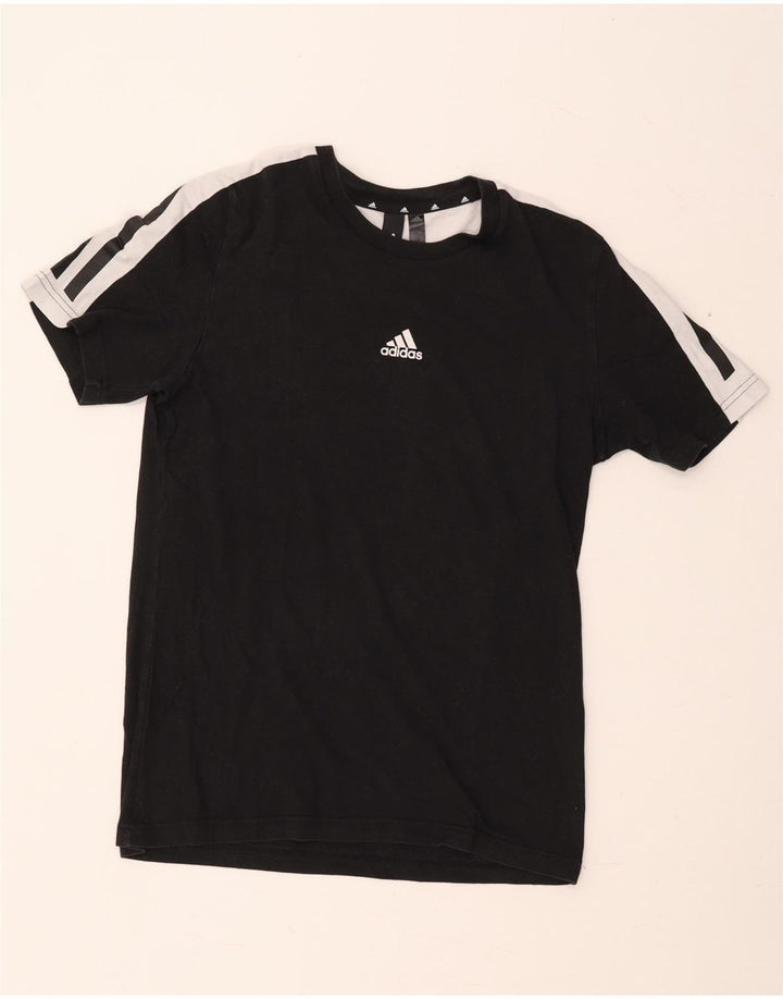 Мужская футболка Adidas Top Small Black, хлопок с цветными блоками