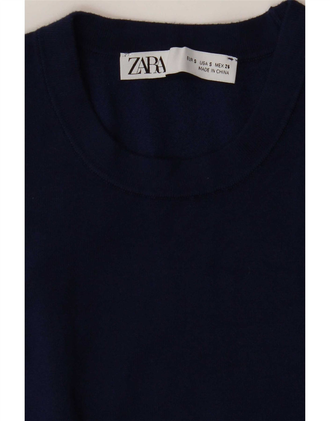Женская майка Zara UK 10, маленькая, темно-синяя