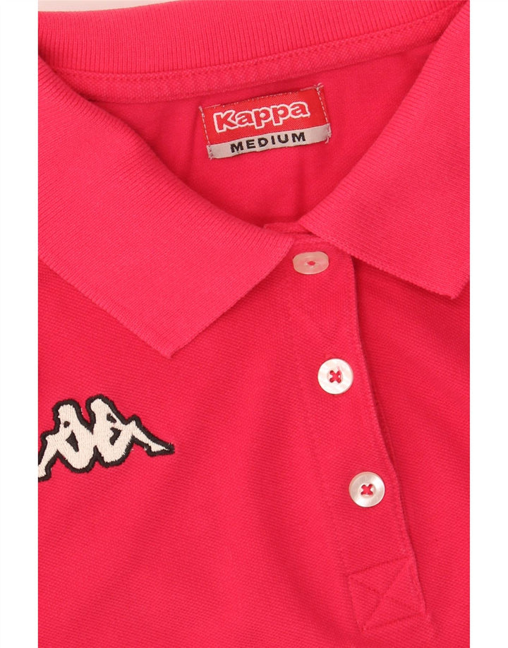 KAPPA Womens Polo Shirt UK 12 Medium Pink Cotton Vintage Kappa and Second-Hand Kappa from Messina Hembry 