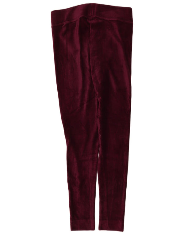 Женские бархатные леггинсы Marks & Spencer UK 14, большие бордовые, хлопок