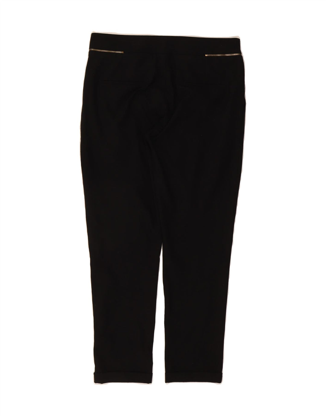 ZARA Womens Slim Casual Trousers Small W26 L26 Black Polyester Vintage Zara and Second-Hand Zara from Messina Hembry 