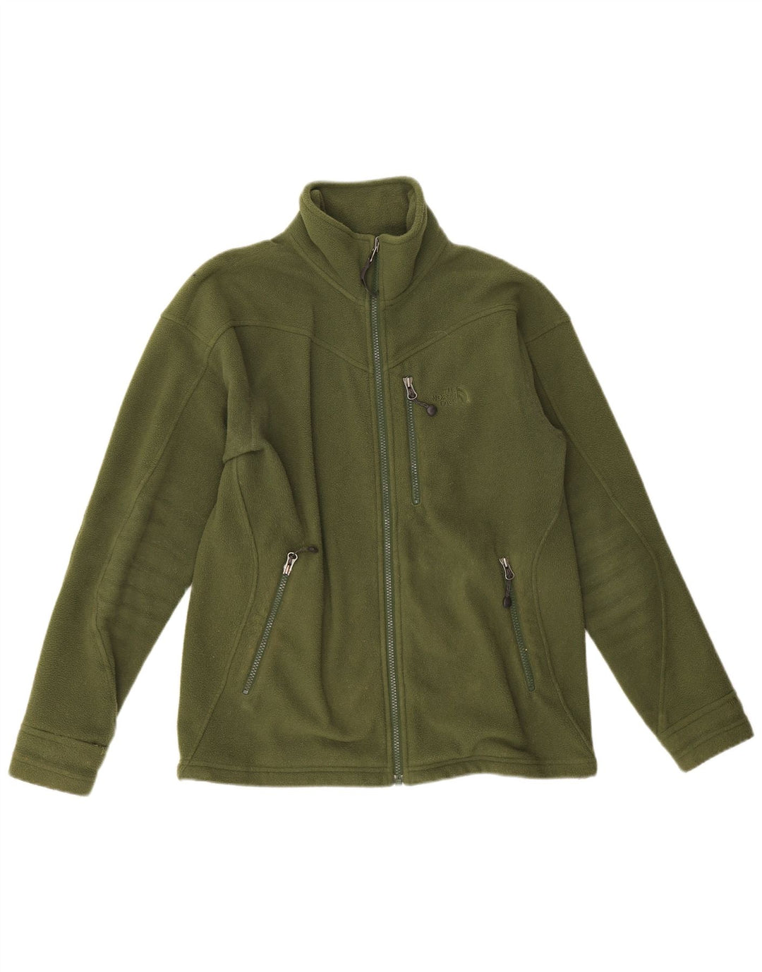 Мужская флисовая куртка The North Face UK 36, маленький зеленый полиэстер