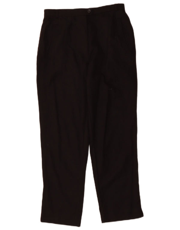 Женские прямые брюки чинос с завышенной талией MARKS & SPENCER W26 L26, черные