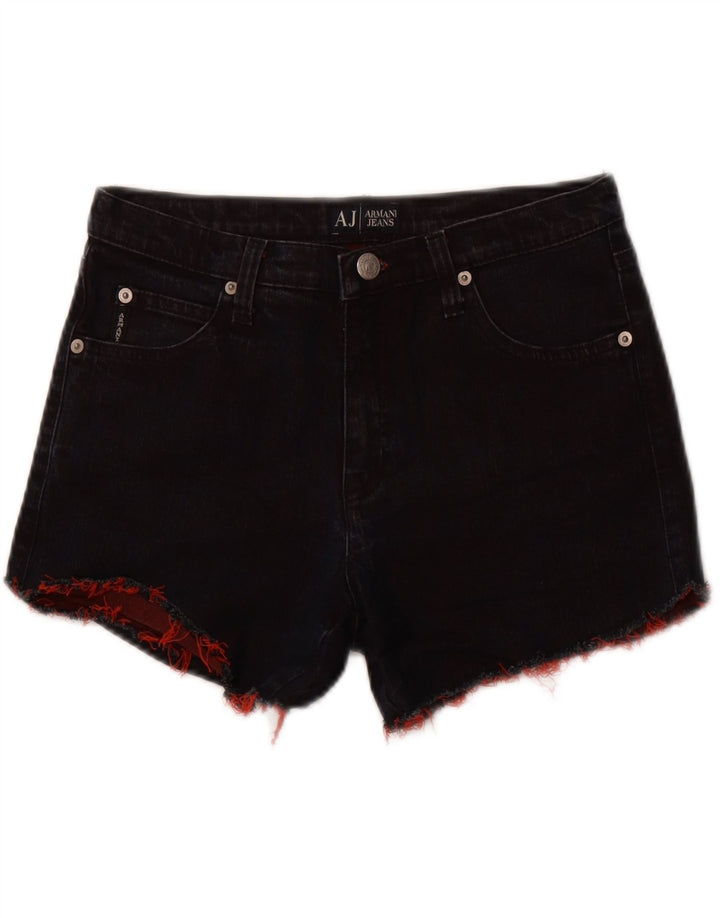 ARMANI Womens Denim Shorts W29 Medium  Navy Blue Cotton