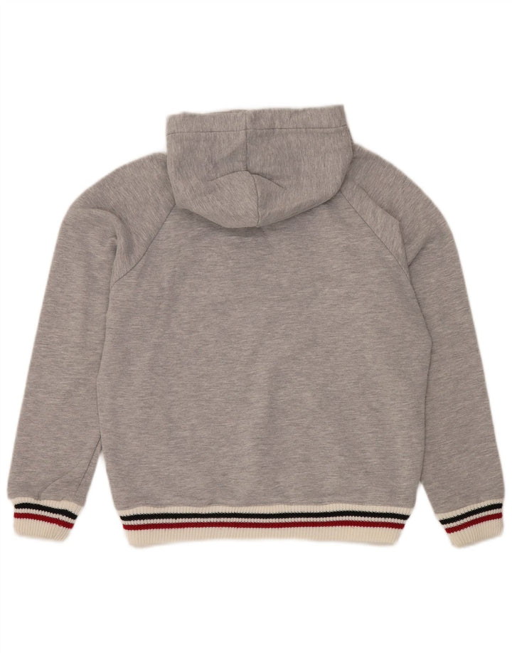 STARTER Womens Graphic Hoodie Jumper UK 14 Medium Grey