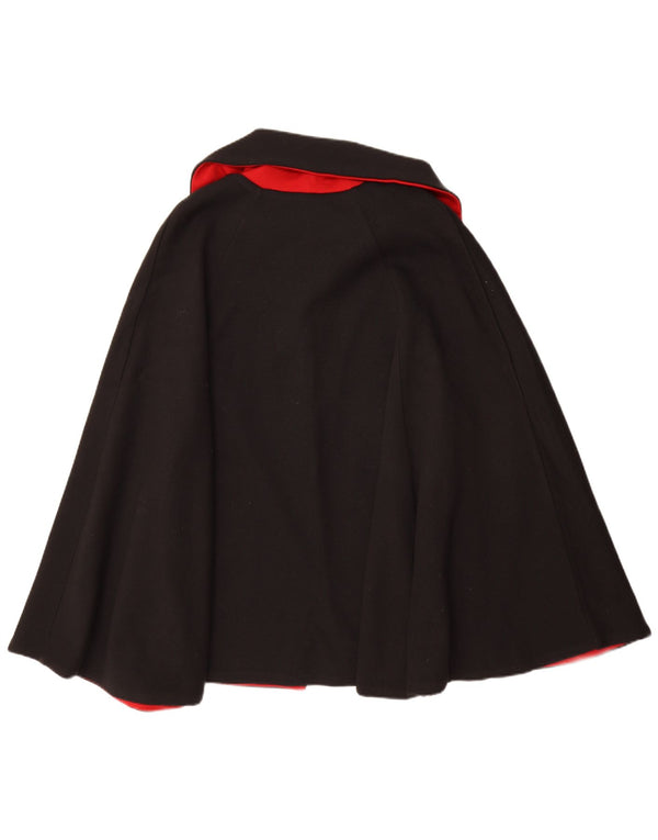 Винтажное женское пальто-накидка IT 50 XL, черное