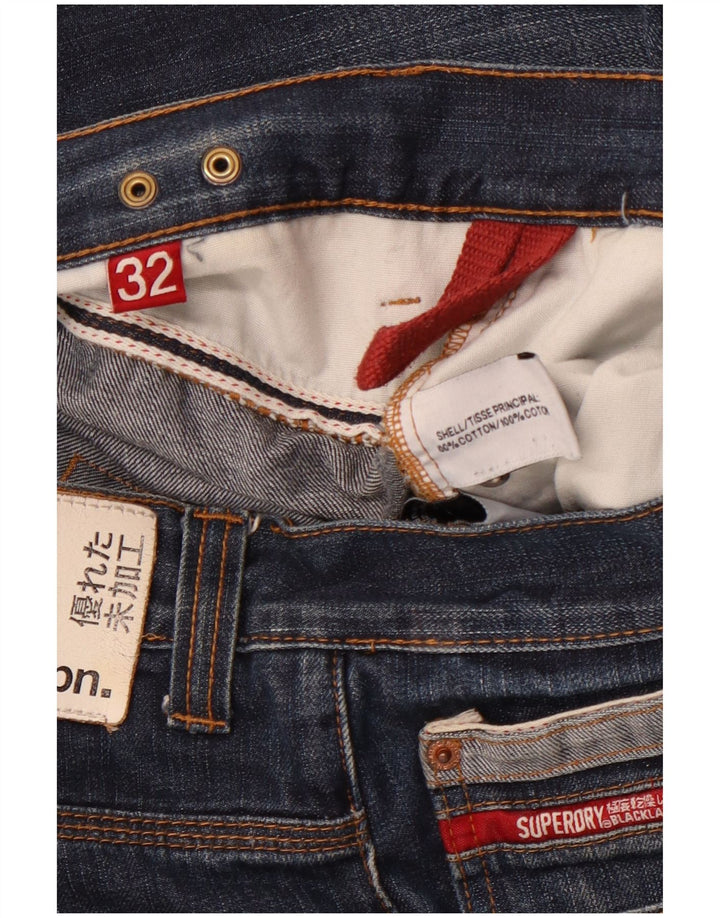 Мужские прямые джинсы SUPERDRY W32 L33 синие, хлопок