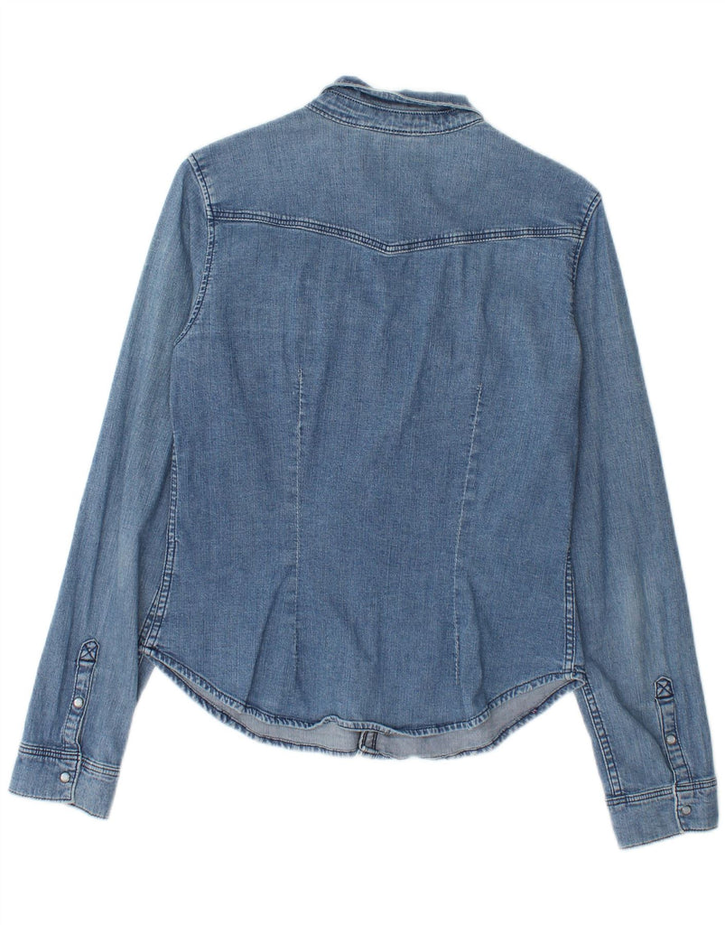 H&M Womens Denim Shirt EU 38 Medium Blue Cotton Vintage H&M and Second-Hand H&M from Messina Hembry 