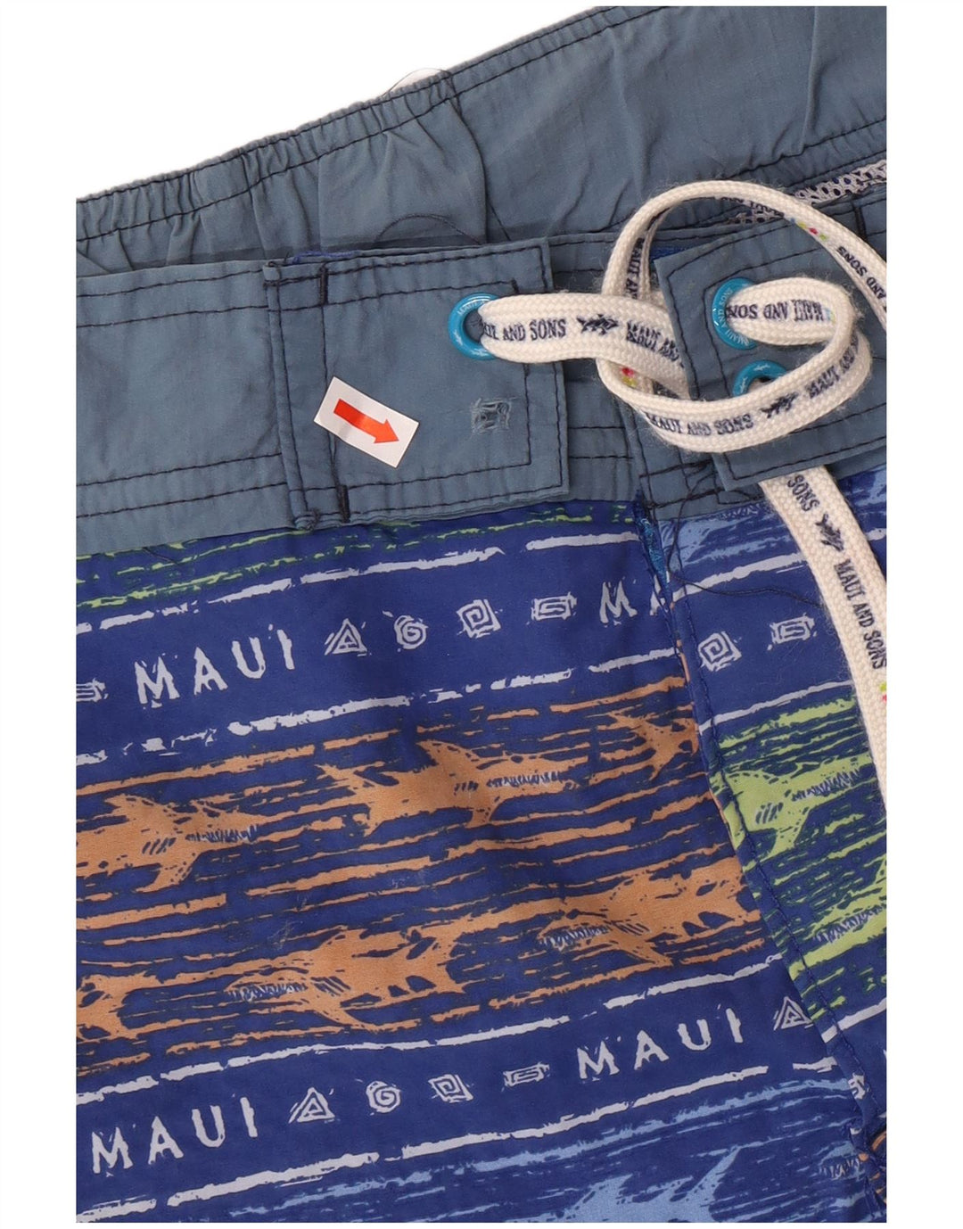 Мужские шорты для плавания MAUI AND SONS, полиамид, маленькая синяя полоска