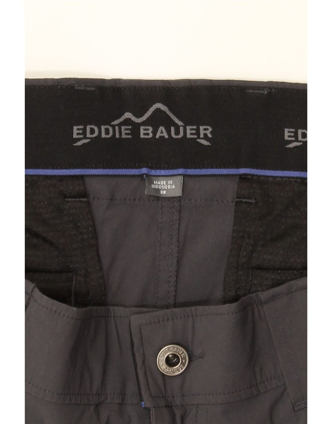 EDDIE BAUER Mens Cargo Shorts W38 XL Grey Nylon Vintage Eddie Bauer and Second-Hand Eddie Bauer from Messina Hembry 