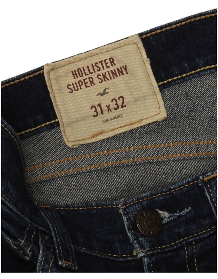 Женские джинсы суперскинни Hollister W31 L32 синие