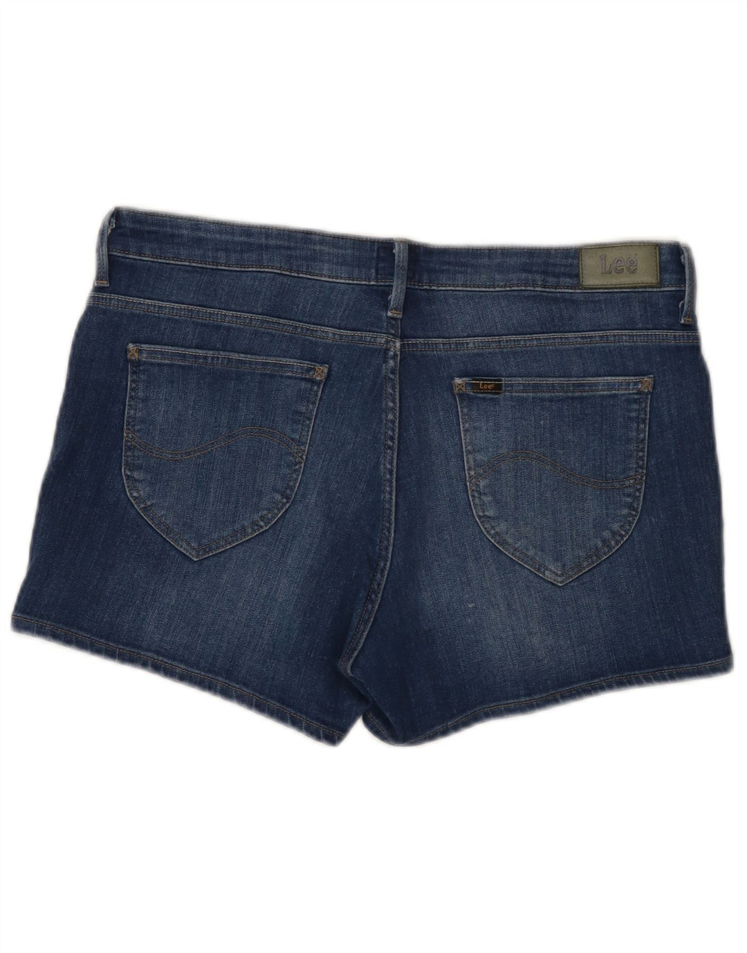 Женские джинсовые шорты Lee W31, хлопковый средний синий цвет