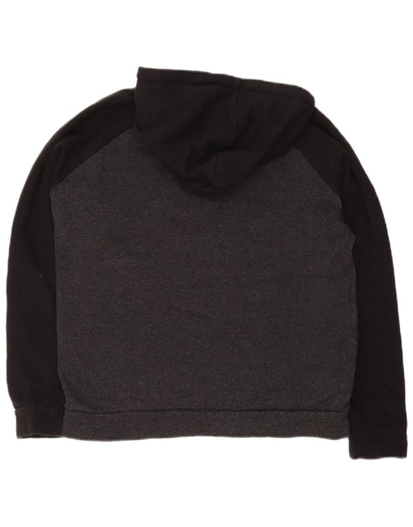 Мужской джемпер с капюшоном Jack & Jones с рисунком, средний серый, хлопок с цветными блоками