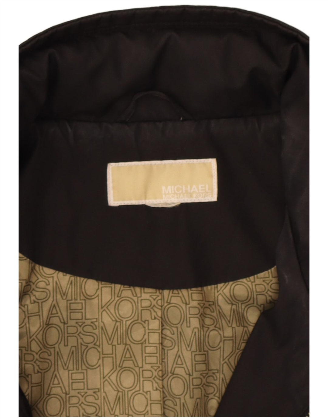 Женская куртка Michael Kors с капюшоном UK 18 XL, черный полиэстер