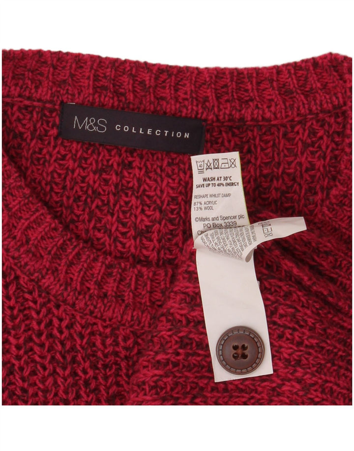 Женский свитер-кардиган оверсайз Marks & Spencer UK 10, маленький розовый в крапинку
