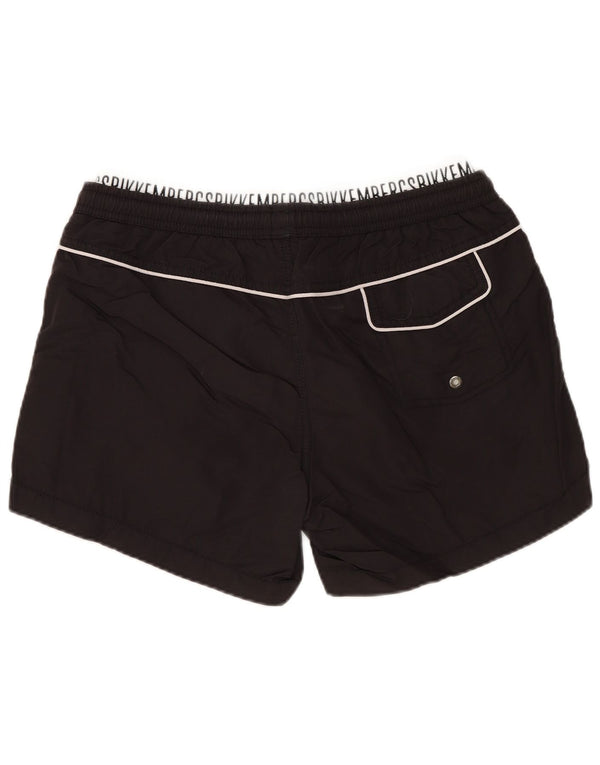 BIKKEMBERGS Mens Swimming Shorts Medium  Black Polyamide