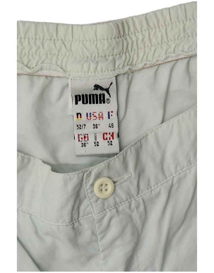 Мужские шорты чинос Puma W36 в большую синюю полоску из полиамида