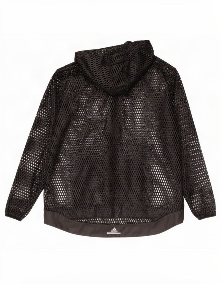 Женский спортивный костюм Adidas с капюшоном, верхняя куртка UK 10, маленький черный