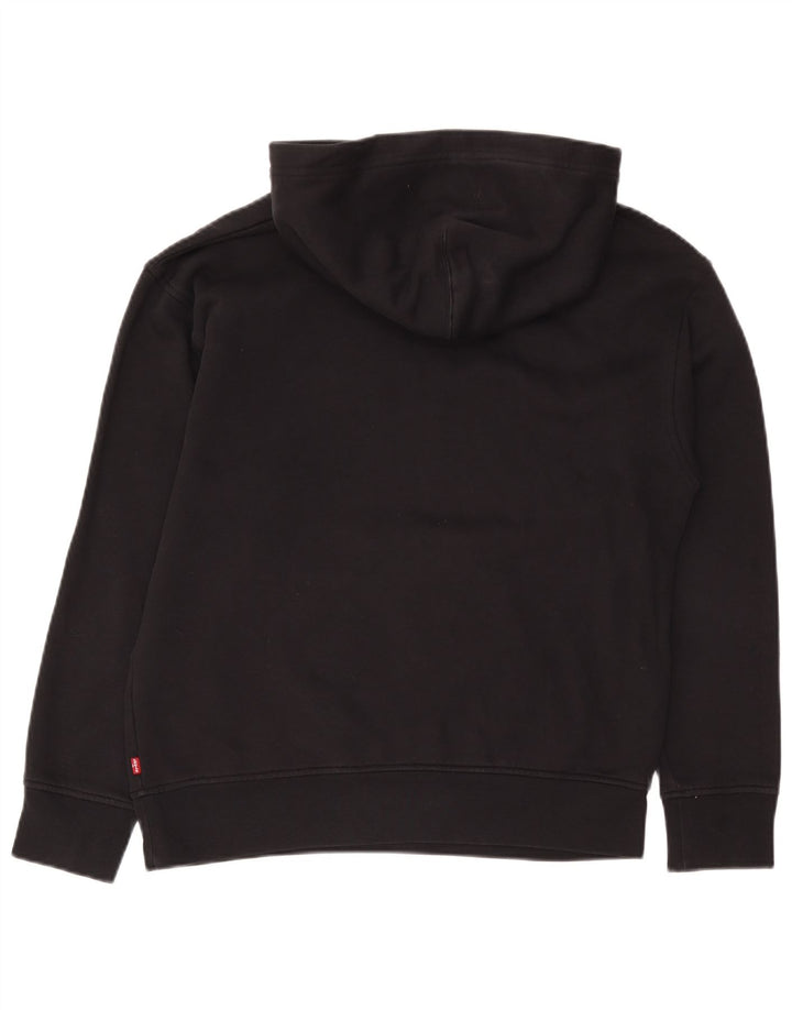 Мужской джемпер с капюшоном Levi's, маленький черный, хлопковый