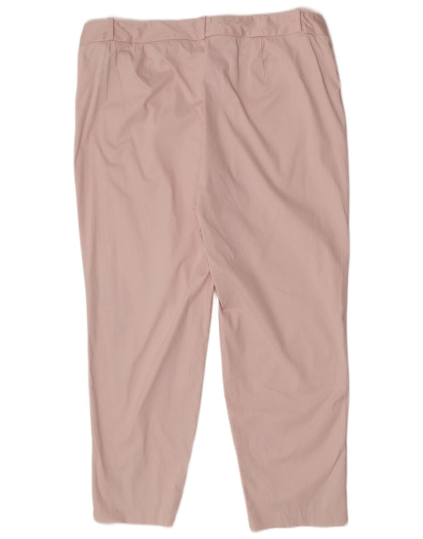 Женские узкие капри Marks & Spencer, Великобритания 18 XL W38 L26, розовый хлопок