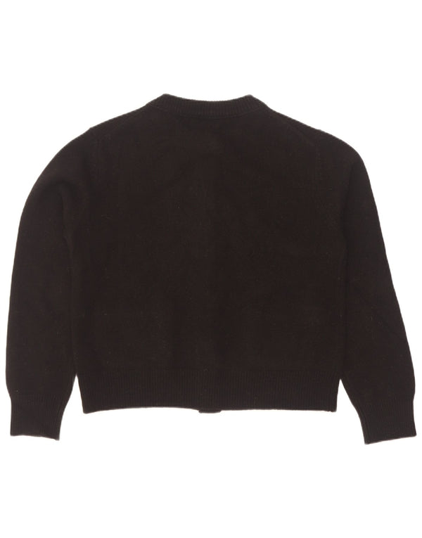 Женский кардиган Massimo Dutti UK 12, средний черный, шерсть