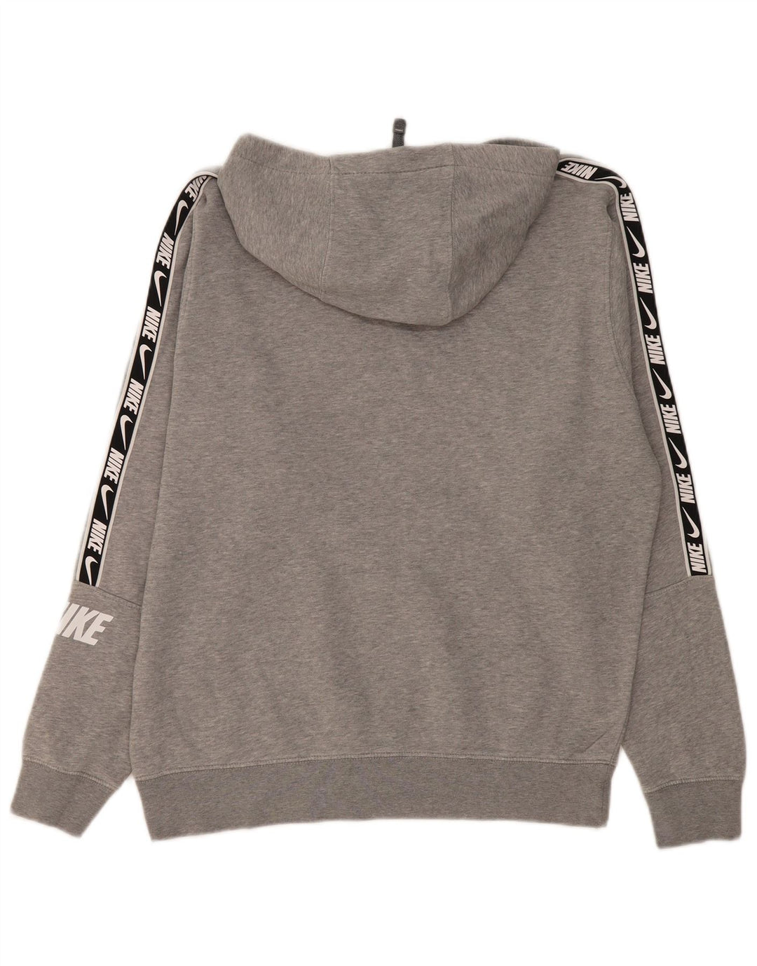 NIKE Mens Standard Fit Graphic Hoodie Jumper Medium Grey Colourblock