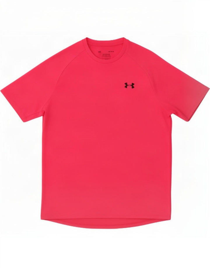 Мужская футболка Under Armour из полиэстера среднего розового цвета