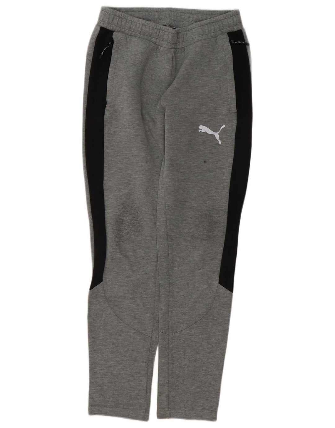 Мужские спортивные брюки Puma, маленькие серые, хлопок с цветными блоками