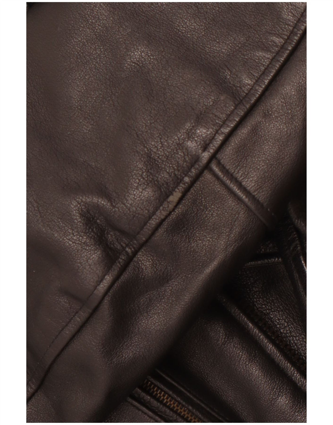 Мужская кожаная косуха VINTAGE UK 36, маленькая, черная