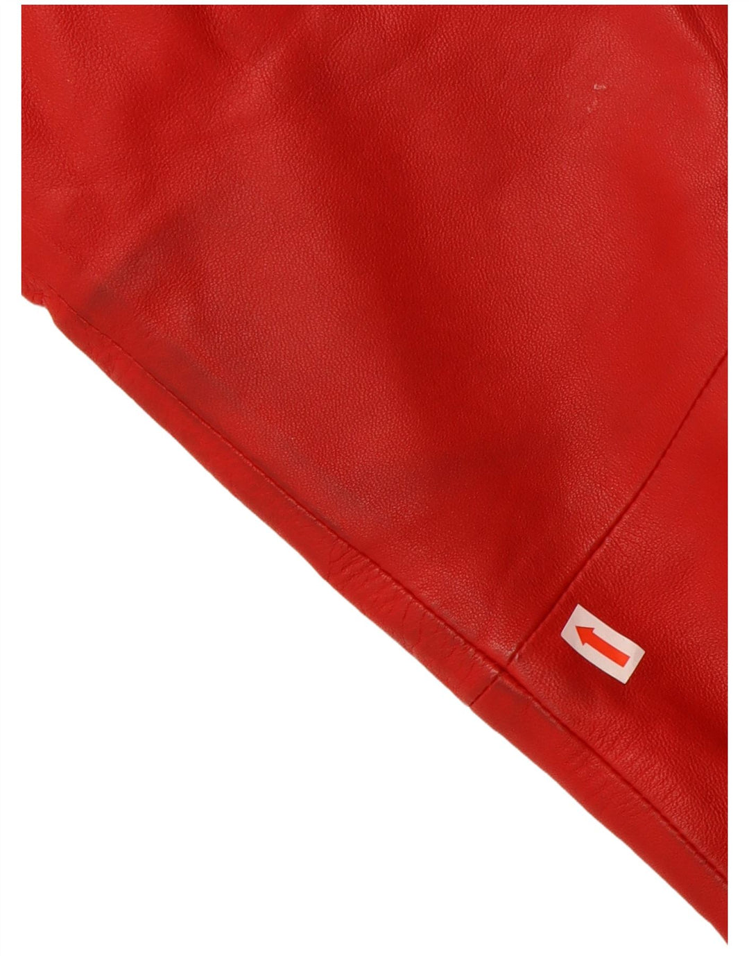 Винтажная женская кожаная куртка UK 16, большая красная кожа