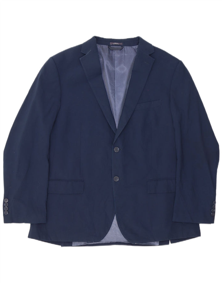 Мужской пиджак стандартного кроя с 2 пуговицами MARKS & SPENCER UK 44 XL темно-синий