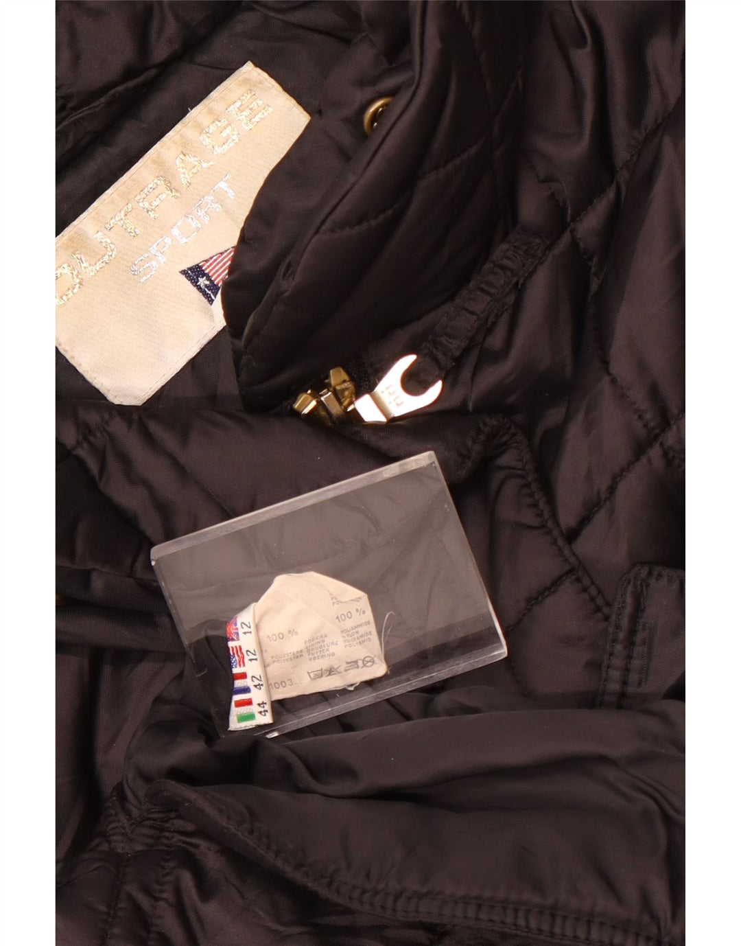 Женская стеганая куртка Outrage UK 12, средний черный полиэстер