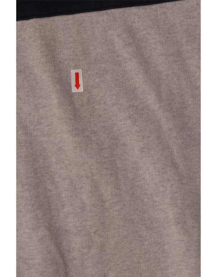 Мужской джемпер с рисунком Adidas, большой серый с цветными блоками